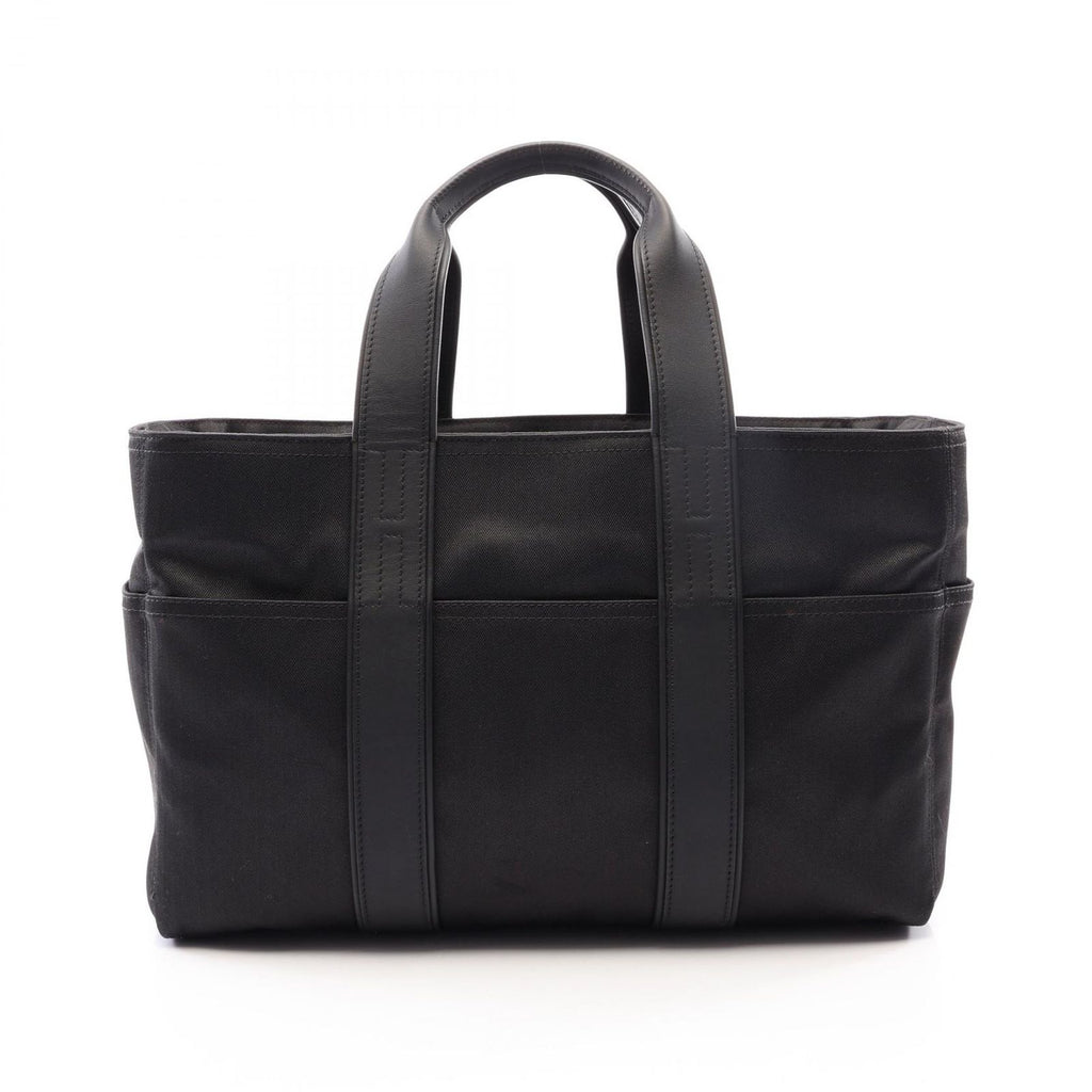 Hermes Handbag Acapulco MM Black Leather Canvas