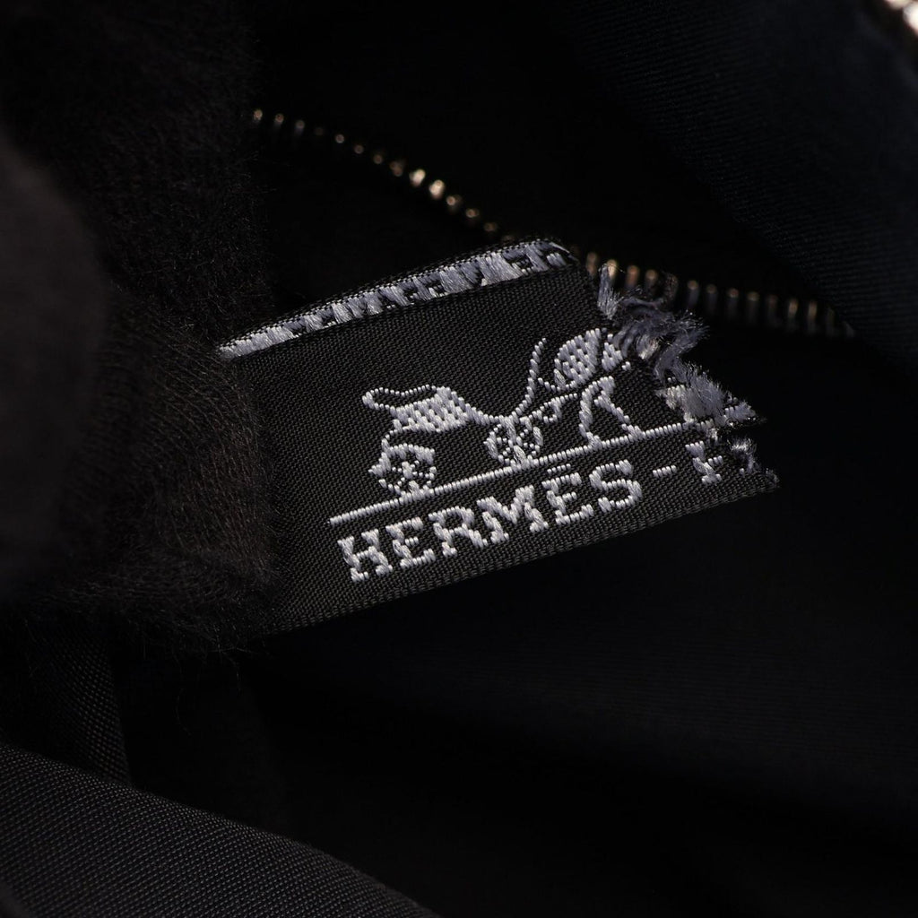 Hermes Handbag Acapulco MM Black Leather Canvas — view 4