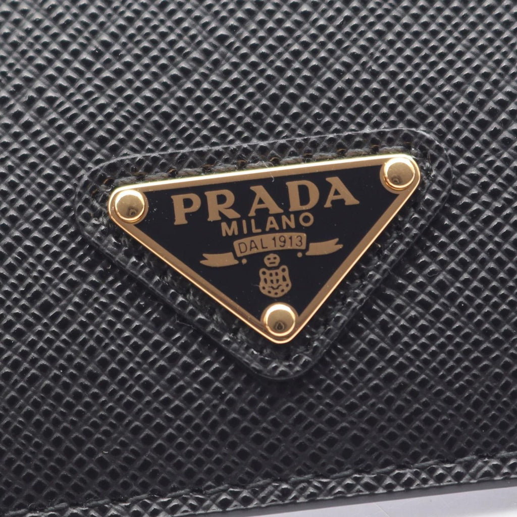 Prada Card Case Saffiano Triang Leather — view 4