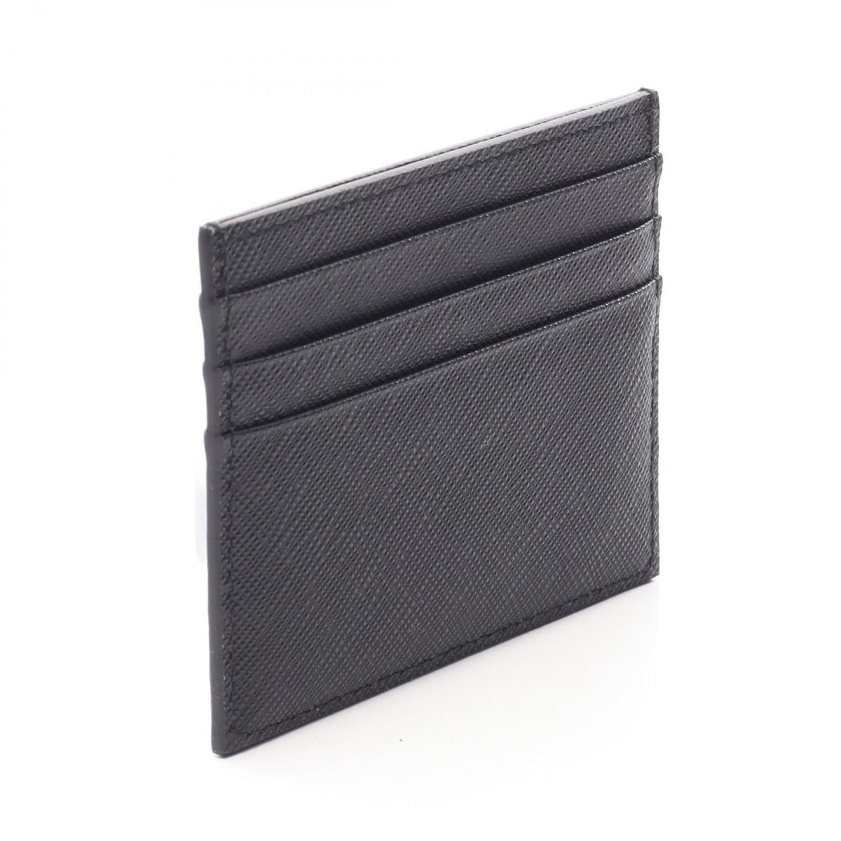 Prada Card Case Saffiano Triang Leather — view 2
