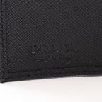 Prada Trifold Wallet Tessuto Saffian Nylon Saffiano Leather — view 4