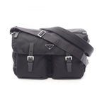 Prada Shoulder Bag Nylon Saffiano Leather 2-Way
