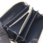 Dior Round Wallet Vibe Navy White Leather Coin Purse — view 3