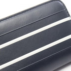 Dior Round Wallet Vibe Navy White Leather Coin Purse — view 8