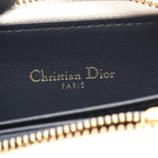 Dior Round Wallet Vibe Navy White Leather Coin Purse — view 4