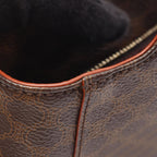 Celine Handbag Macadam Embossed Logo Beige Camel Leather — view 7