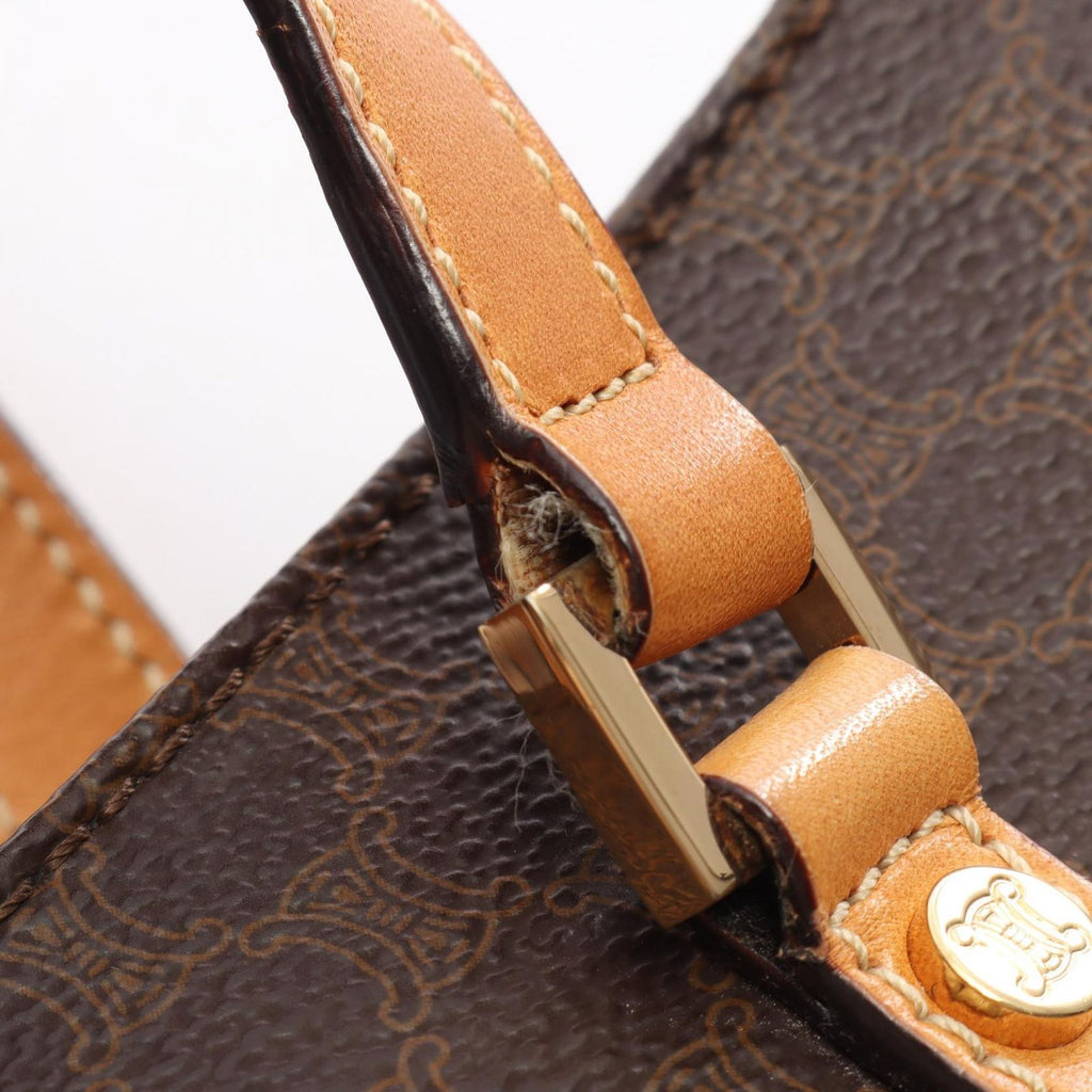 Celine Tote Bag Macadam Brown Camel Leather — view 7