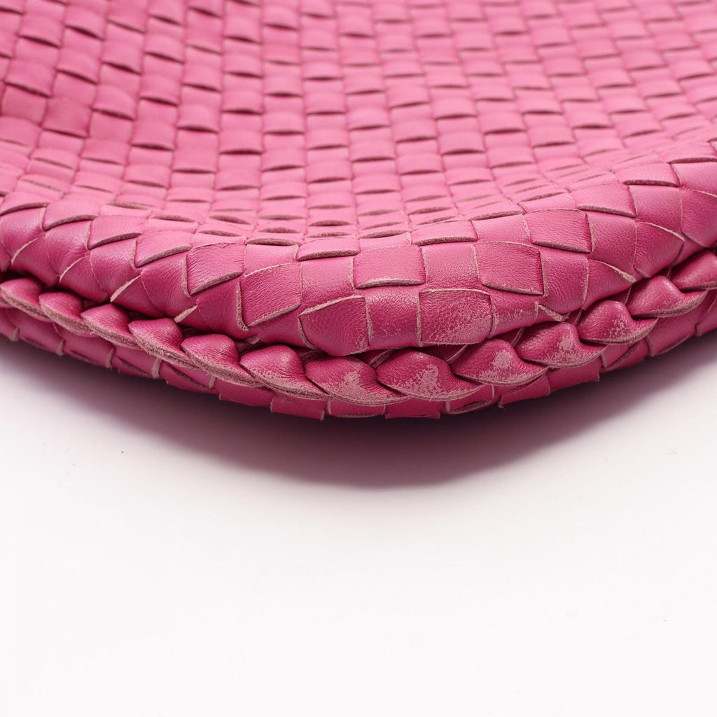 Bottega Veneta Shoulder Bag Intrecciato Pink Leather — view 8