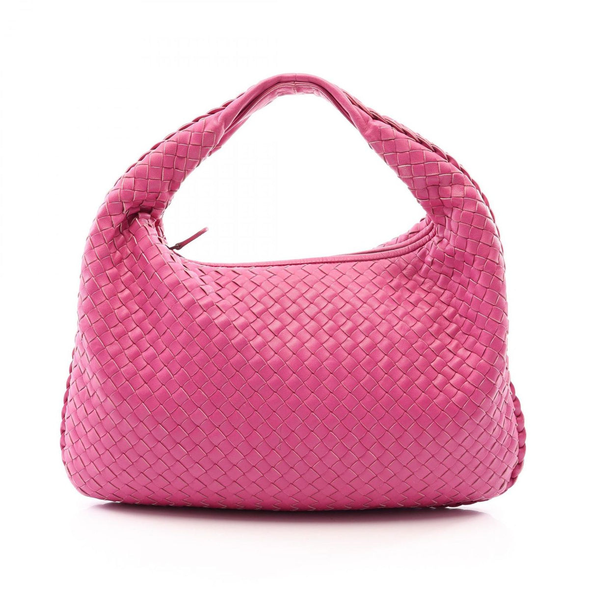 Bottega Veneta Shoulder Bag Intrecciato Pink Leather