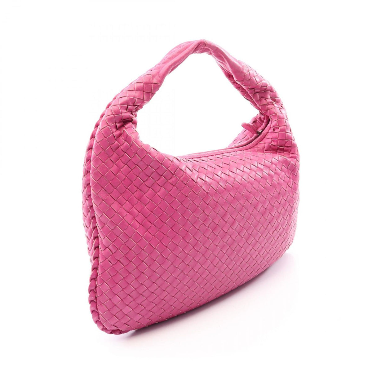 Bottega Veneta Shoulder Bag Intrecciato Pink Leather — view 2