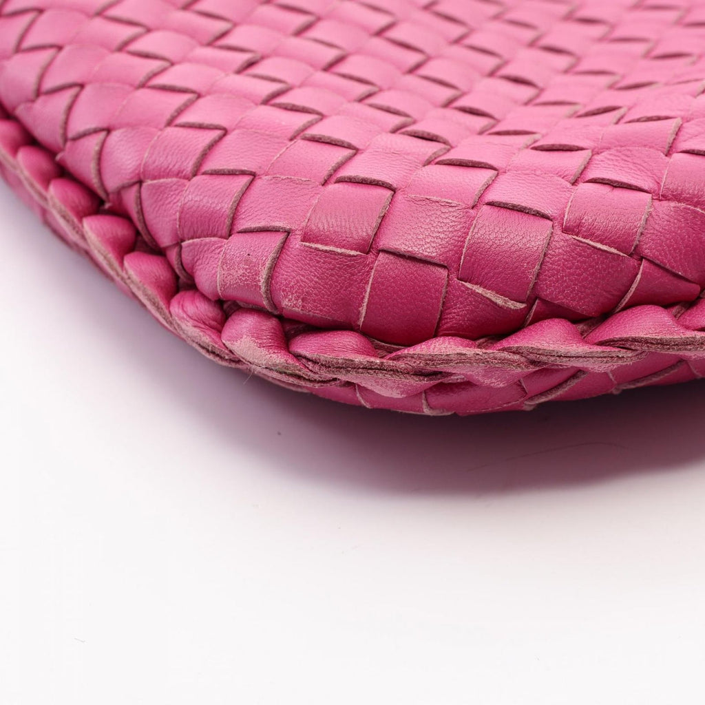 Bottega Veneta Shoulder Bag Intrecciato Pink Leather — view 7