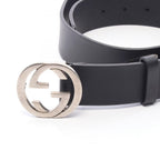 Gucci Belt Interlocking G Black Leather — view 2
