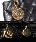 Chanel Tote Shoulder Bag Gold Reissue Caviar Leather — view 6