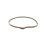 Hermes Bracelet Hapi 3 Leather Silver Buckle Brown — view 5