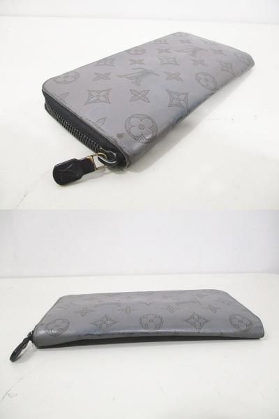 Louis Vuitton Monogram Shadow Vertical Gray Wallet Zippy — view 7