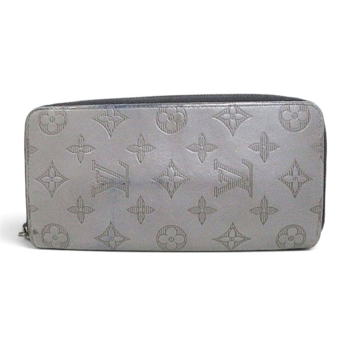 Louis Vuitton Monogram Shadow Vertical Gray Wallet Zippy — view 2
