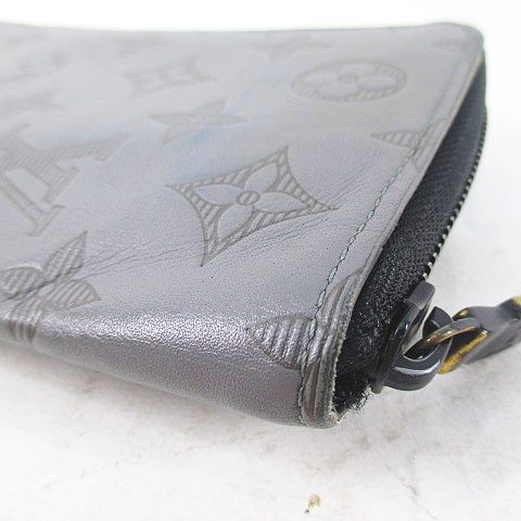 Louis Vuitton Monogram Shadow Vertical Gray Wallet Zippy — view 8