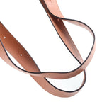 Loewe Buckle Zipper Anagram Logo Leather Tote Bag Silver Brown — view 7