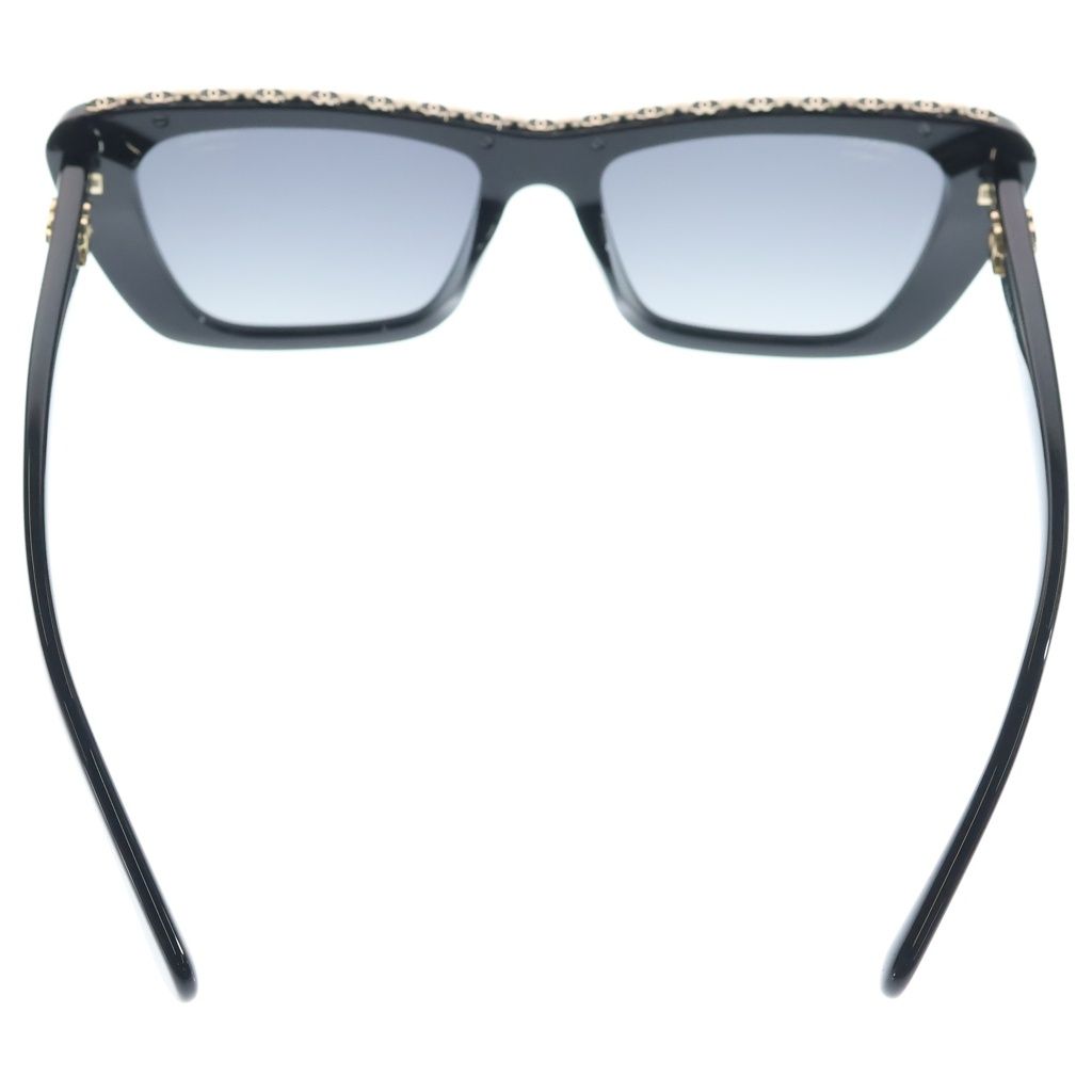 Chanel Butterfly Shape Sunglasses Chain Black Gold 54 Eyewear — view 2