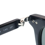 Prada Boston Sunglasses Temple Logo Eyewear Black — view 4