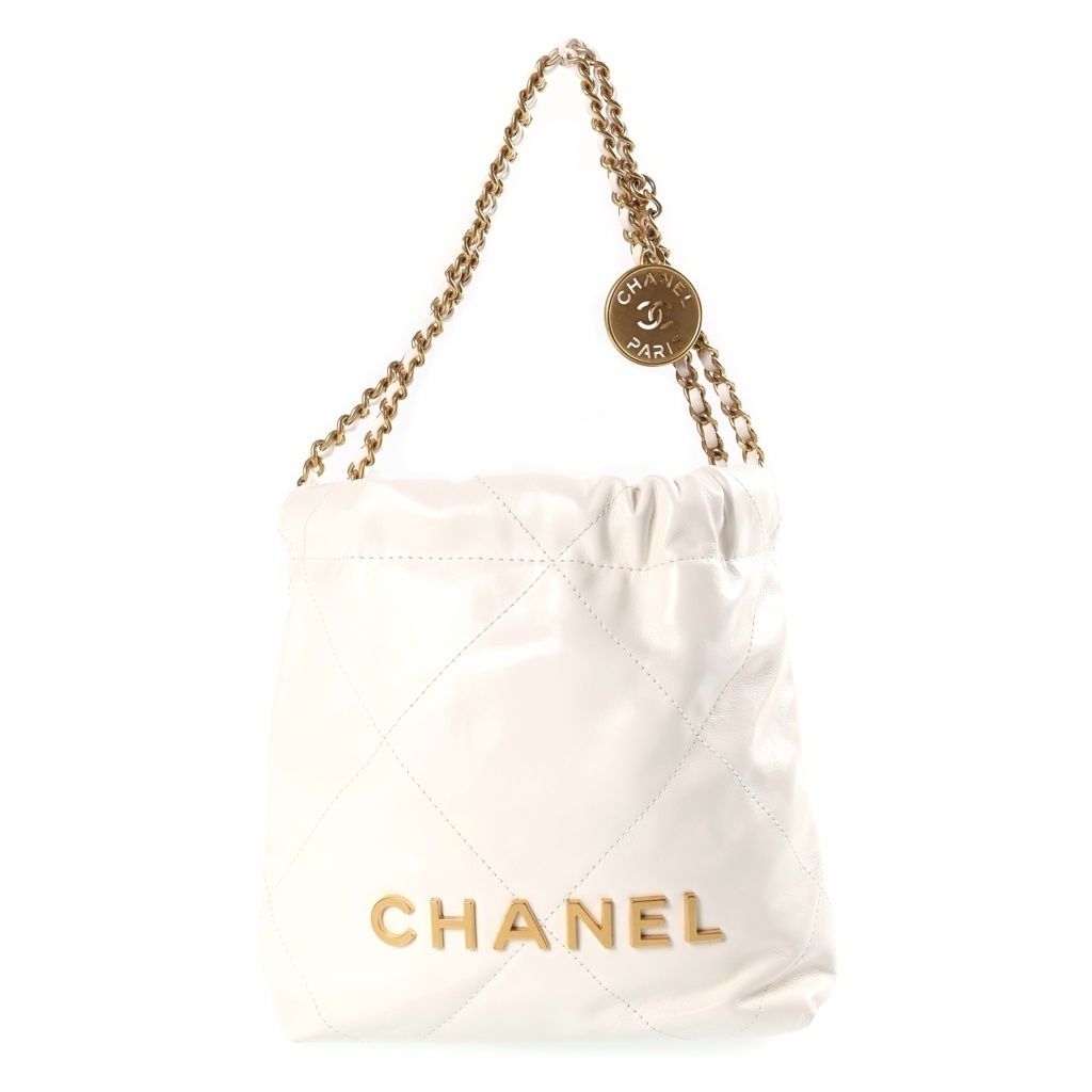Chanel 22 Mini White Shoulder Bag
