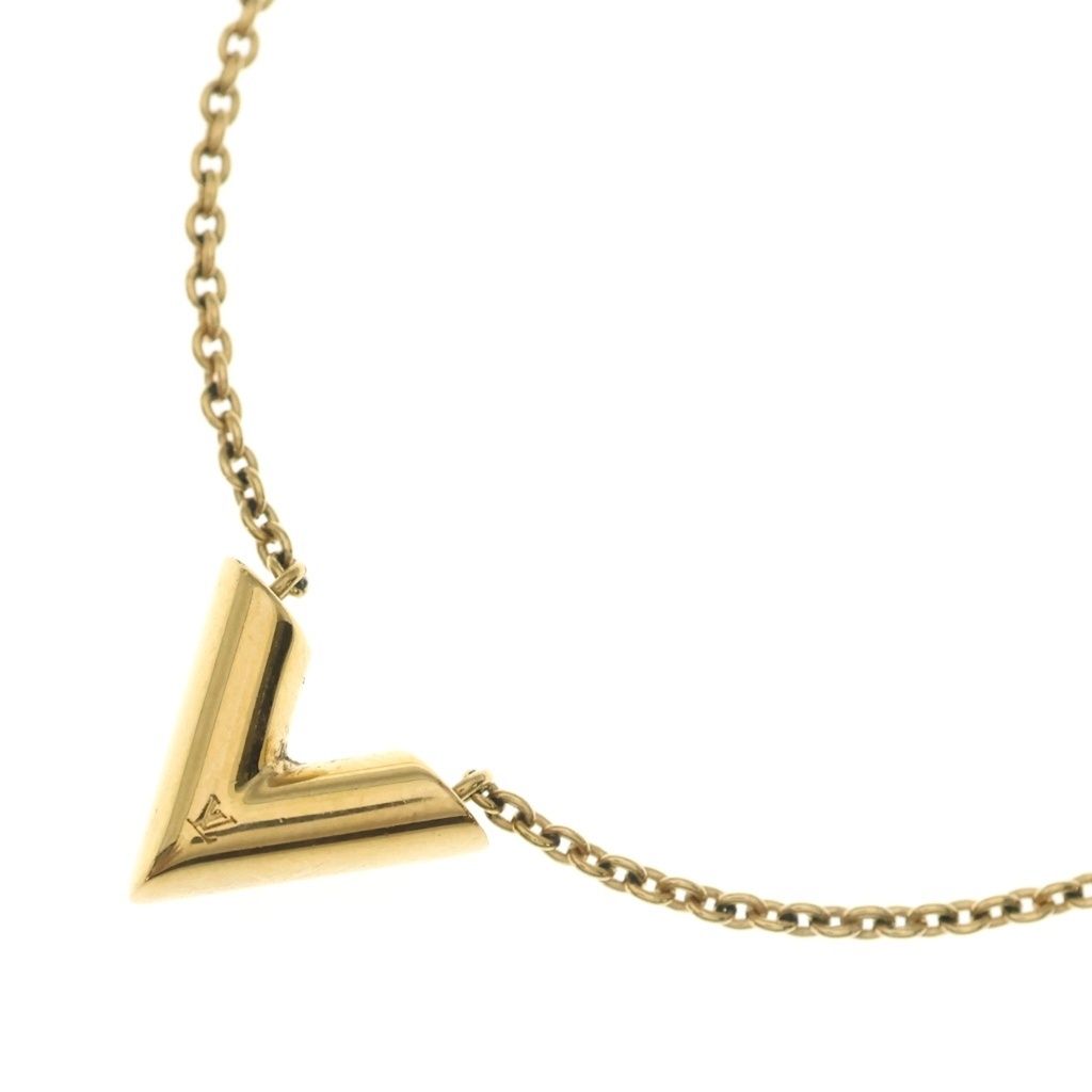 Louis Vuitton Essential V Necklace Gold