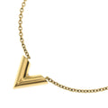 Louis Vuitton Essential V Necklace Gold