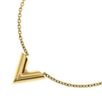 Louis Vuitton Essential V Necklace Gold