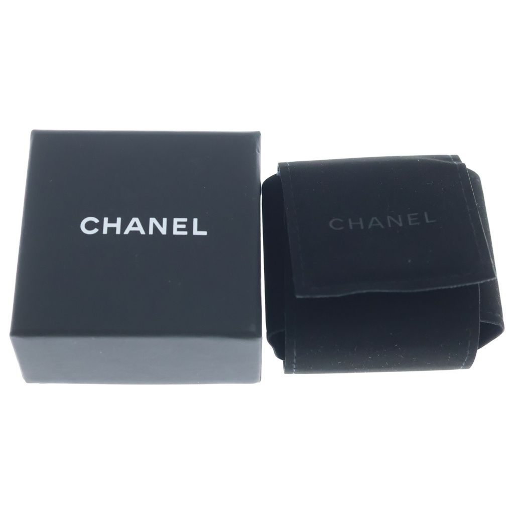 Chanel CC Logo Square Rhinestone Gold Earrings — view 6