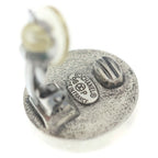 Chanel CC Logo Round Earrings Silver Gold 96P — view 5