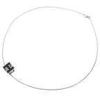 Hermes Cage D'h Cube Necklace Metal Silver Flack — view 2