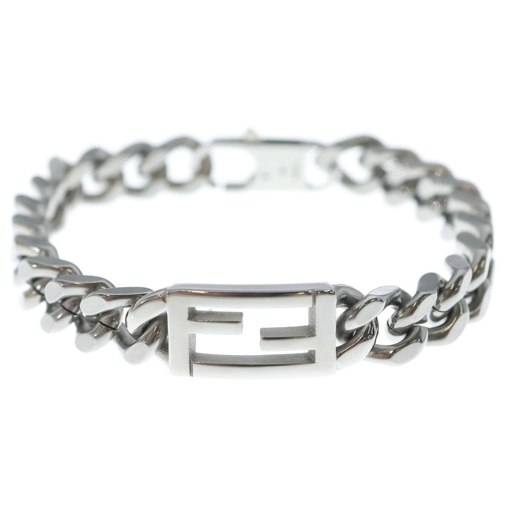 Fendi Baguette Chain Bracelet Silver