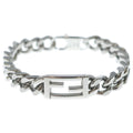 Fendi Baguette Chain Bracelet Silver