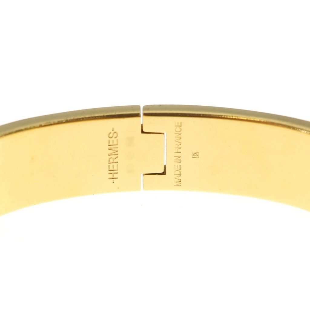 Hermes Clic H Clac PM Bangle Bracelet Gold Blue — view 5