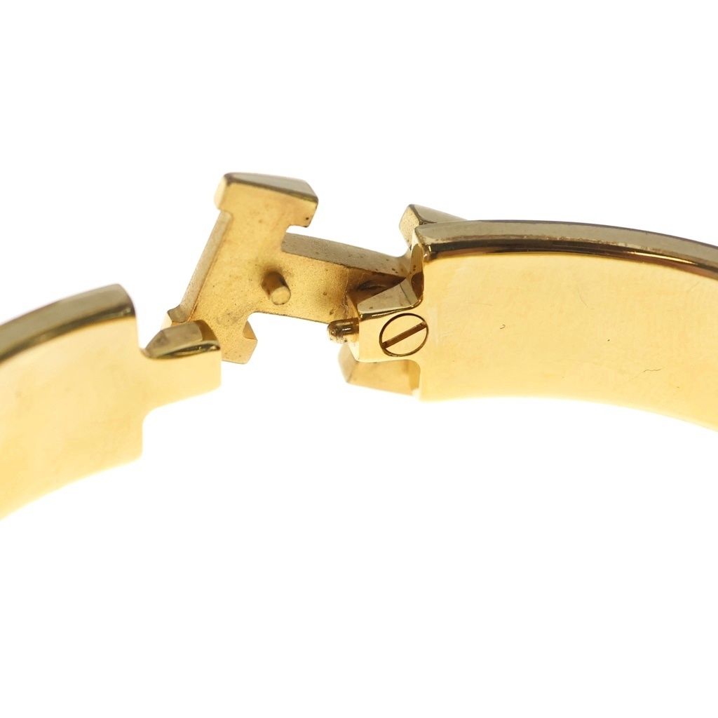 Hermes Clic H Clac PM Bangle Bracelet Gold Red — view 6