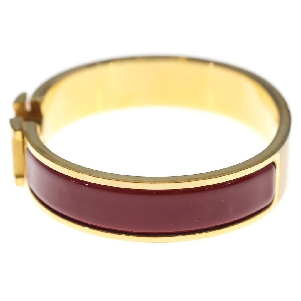 Hermes Clic H Clac PM Bangle Bracelet Gold Red — view 4