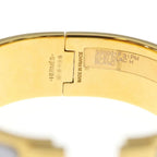 Hermes Clic H Clac GM Bangle Bracelet Gold White — view 5