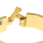 Hermes Clic H Clac GM Bangle Bracelet Gold White — view 6