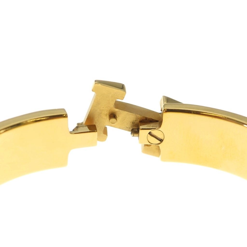 Hermes Clic H Clac PM Bangle Bracelet Gold Black — view 6
