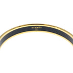 Hermes Enamel PM Caleche Bangle Gold Light Blue Bracelet — view 5