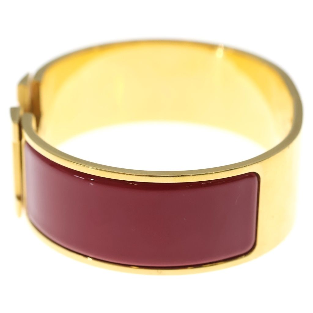 Hermes Clic H Clac GM Bangle Bracelet Gold Red — view 4