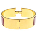 Hermes Clic H Clac GM Bangle Bracelet Gold Red — view 2