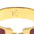 Hermes Clic H Clac GM Bangle Bracelet Gold Red — view 5