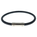 Louis Vuitton Damier Bracelet Keep It Black Silver
