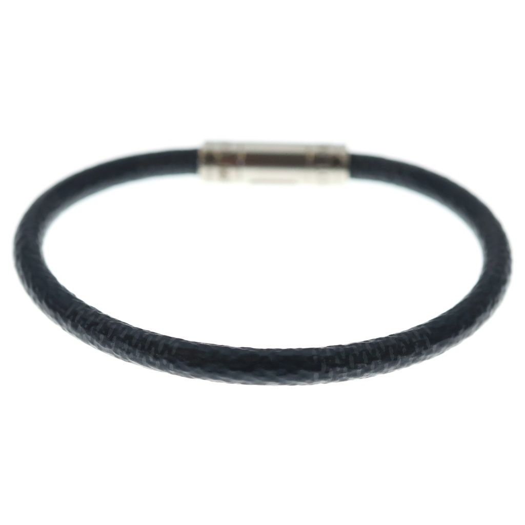 Louis Vuitton Damier Bracelet Keep It Black Silver — view 2
