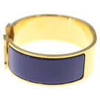 Hermes Clic H Clac GM Bangle Bracelet Gold Blue — view 4