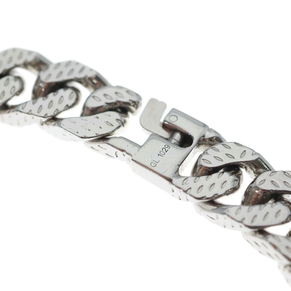 Louis Vuitton Bracelet Montaigne Chain Logo Silver Metal — view 6
