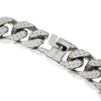 Louis Vuitton Bracelet Montaigne Chain Logo Silver Metal — view 6
