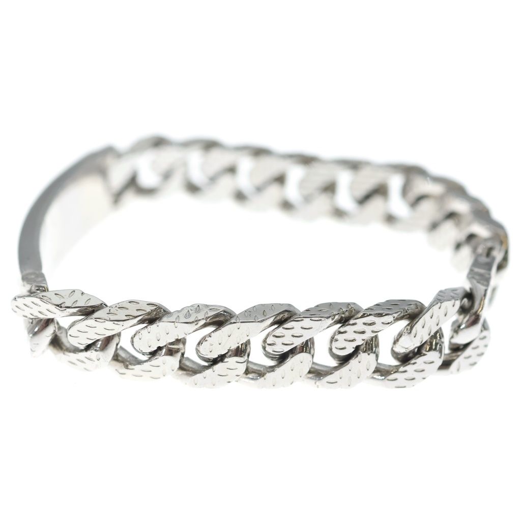 Louis Vuitton Bracelet Montaigne Chain Logo Silver Metal — view 4