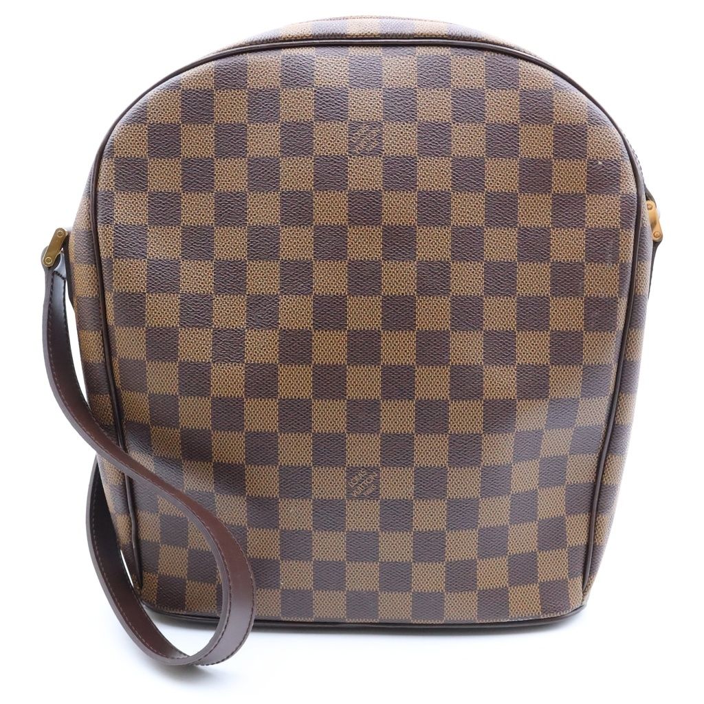 Louis Vuitton Damier Ipanema GM Shoulder Bag Brown Leather — view 2